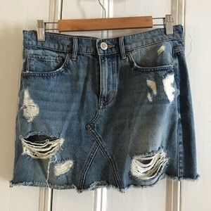 Express Denim Skirt